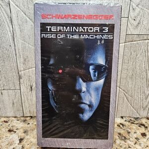 Terminator 3: Rise of the Machines VHS Rated R Arnold Schwarzenegger Action Film